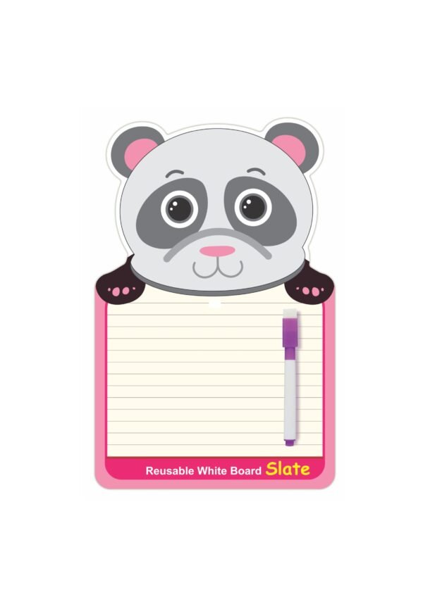 White Reusable Slate - Panda