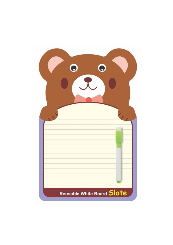 White Reusable Slate - Bear