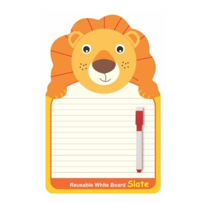 White Reusable Slate – Lion